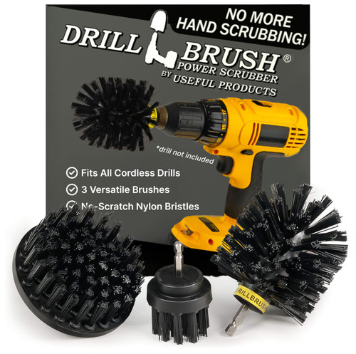 Cleaning Accessories Industrial Brushes - Baked on Food, Electric Smoker, Drill Brush Attachments for Stain and Rust Remover - BBQ Cleaning Kit Water Calcium Mineral | Electric Grill Brush for Drill