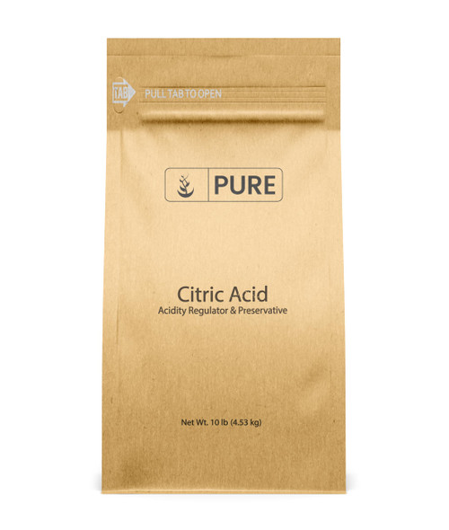 PURE ORIGINAL INGREDIENTS Citric Acid Eco-Friendly Packaging, All-Natural, Acidity Regulator (10 Pound)