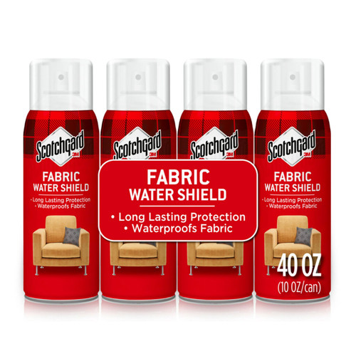 Scotchgard Fabric Water Shield, Water Repellent Spray for Fall and Winter Clothing and Holiday Household Upholstery Items, Long-Lasting Protection, Water Repellent for Winter Fabric, Four 10 oz Cans
