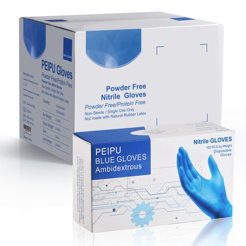 PEIPU Nitrile Disposable Gloves Small 1000-Pack, Powder Free, Latex Free, Cleaning Service Gloves