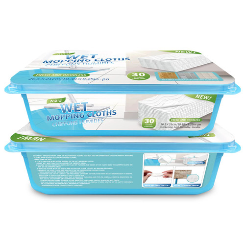 Upgraded Wet Mop Refills for Swiffer Sweeper Wet Pads, 60 Count