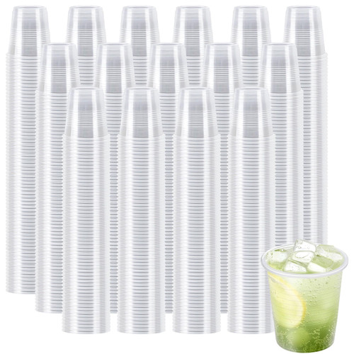 Clawsoff 1500 Pack 3 oz Plastic Cups, Clear Disposable Plastic Cups Bulk, Small Mouthwash Cup, Cold Drinking Cup for Travel, Bathroom, Home, Picnic