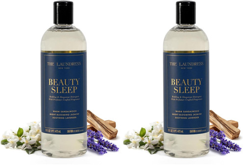 The Laundress Beauty Sleep Luxury Laundry Detergent, Bedding & Sleepwear Concentrated Enzyme Bio-Based Formula, Lavender & Sandalwood Fragrance Blend, Stain Remover, 16 Oz, 15 Loads, (Pack of 2)