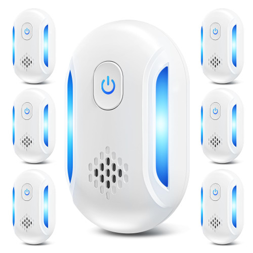 (2026 Upgraded) Ultrasonic Insect & Pest Indoor Repeller - Stronger Driving Force, Repellent for Mouse, Rats, Roaches, Ants, Spiders, Bugs, Home Plug-in Device, 2 Mode Switching (6 Pack)