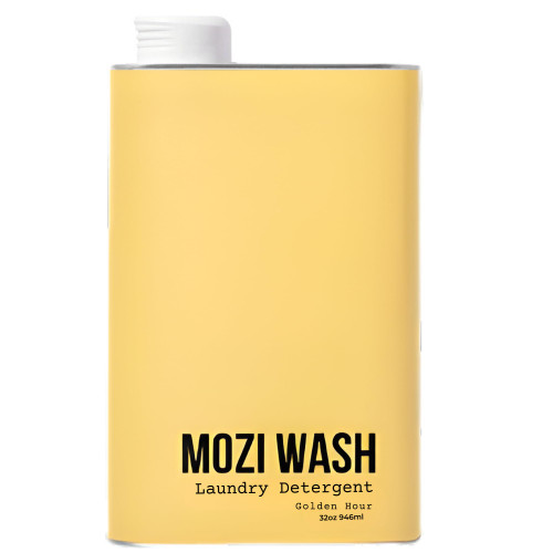 Mozi Wash Golden Hour Liquid Laundry Detergent – Concentrated Non Toxic Laundry Soap for HE & Standard Machines, Plant Based Formula, 50+ Loads, Warm Citrus Floral Scent, 32 oz