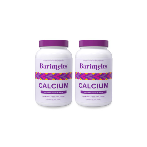 BariMelts Calcium Citrate with Vitamin D3 & Magnesium, 240 Smooth-Dissolving Tablets (2-Month Supply), Bariatric Calcium Supplements for Women, Natural Berry Flavor​