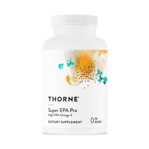 THORNE - Super EPA Pro - Omega-3 Fish Oil Supplement with EPA & DHA from Sustainably Sourced Cold-Water Fish - Promotes Blood Lipid Support* - Third-Party Certified - Gluten & Dairy-Free -120 Softgels
