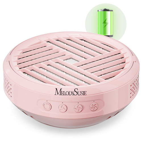 MelodySusie Advanced Cordless Nail Dust Collector, SProR 3500RPM Powerful Portable Nail Vacuum Fan with 3 Suction Modes,Reusable Filter & Low Noise for Mobile Nail Tech, DIY Nail Artist & Home Use