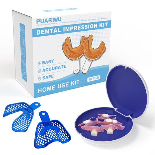 Partial Dentures for Men & Women, Set for Miss Tooth Replacement, 1–Multi-Tooth Coverage Top & Bottom Flipper Teeth (6 Teeth)
