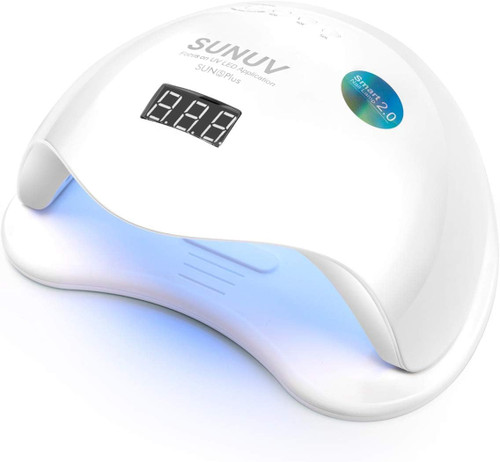SUNUV UV LED Nail Lamp, UV LED Nail Polish Dryer Professional Gel Machine for Manicure and Pedicure with Sensor and 4 Timers SUN5Plus