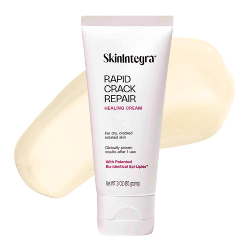 SkinIntegra Rapid Crack Repair Cream, 25% Urea with Lactic Acid, Restores Cracked Heels and Diabetic Feet, Post-Surgery Scar Care, Fragrance-Free Barrier Cream, 3 oz