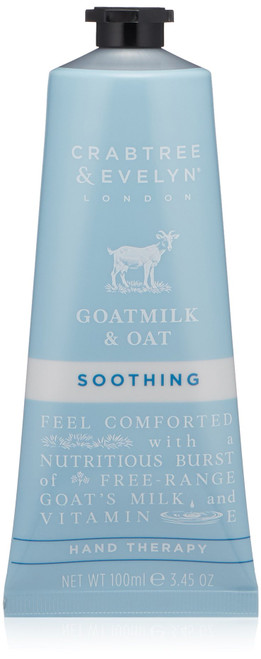 Crabtree & Evelyn Goatmilk and Oat Soothing Hand Cream Therapy, 3.45 oz