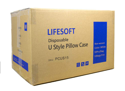 LIFESOFT Disposable Fitted Face Cradle Covers Silky Massage Headrest Covers Case of 500