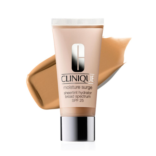 Clinique Moisture Surge Sheertint Hydrator Broad Spectrum SPF 25 | Tinted Moisturizer With SPF, Hyaluronic Acid + Aloe Water | Sheer Coverage, Natural Finish Skin Tint, Medium, 1.4 Fl Oz