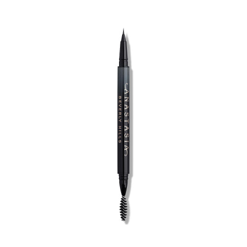 Anastasia Beverly Hills Microstroke Brow Pen - Waterproof Long-Wear Liquid Brow Definer with Superfine Brush Tip for Full-Looking Brows - Ebony