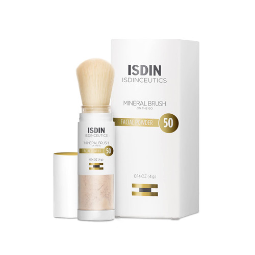 ISDIN Isdinceutics Mineral Brush-On Powder Sunscreen SPF 50, 0.14 oz