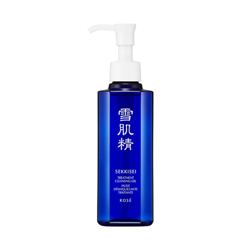 SEKKISEI Treatment Cleansing Oil, Face Cleanser & Makeup Remover, Hydrating Japanese Facial Skincare with Job’s Tears Extract for Glowing, Radiant, Clear Skin, All Skin Types, 10.1 oz