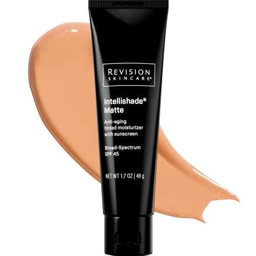 Revision Skincare Intellishade Matte SPF 45 Anti-Aging Tinted Sunscreen for Face, Oil-Free Moisturizer with SPF and Vitamin C, Pore Minimizing for Oily and Combination Skin, 1.7 oz