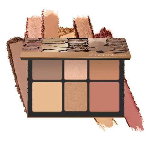 Smashbox The Cali Contour Palette | Six-Shade Contour Kit with Highlighter, Bronzer and Blush Powder for Face Contouring Makeup and Glow | Matte and Pearlescent Finishes, Light to Medium, 0.69 Ounce