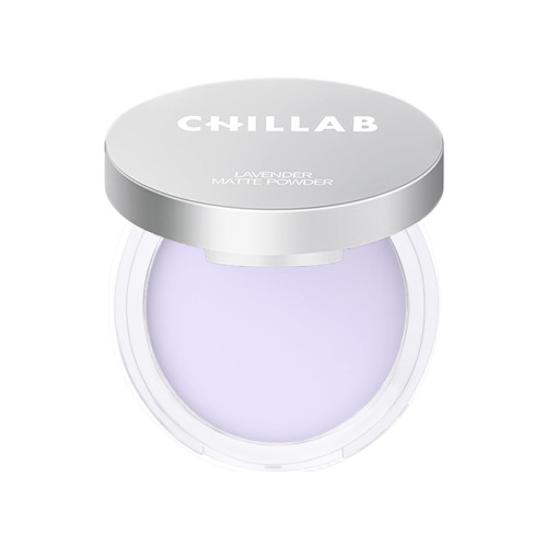 Chillab Lavender Matte Powder — Solid-State Poreless-Looking Defender | Pressed Setting Powder 0.35 oz (10g), Oil-Control & Pore-Blurring Matte Finish, Dermatologist Tested, Vegan & Cruelty-Free