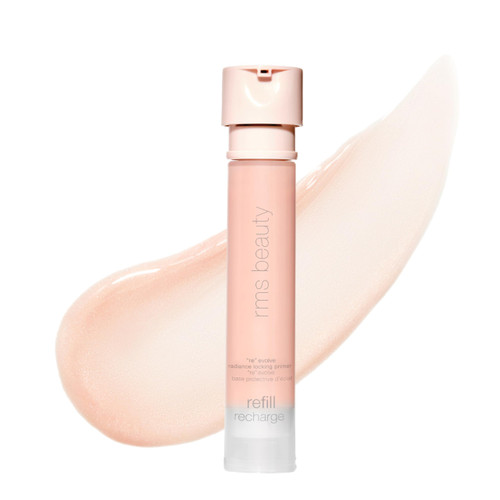 RMS Beauty RE:Evolve Radiance Locking Primer Lightweight Illuminating Makeup Base With Pore Minimizer Hydrating Oil-Free Formula to Lock & Enhance Foundation 1 oz