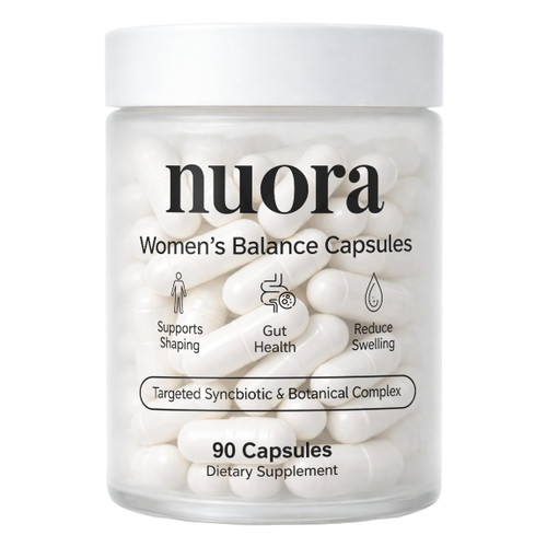 Nuora Biofilm Probiotic - Supports Digestive & Gut Health with Bromelain, Dandelion, Berberine & Black Pepper Extract - Helps Soothe Bloating, Boost Metabolism & Provide Steady Energy, 90 Count