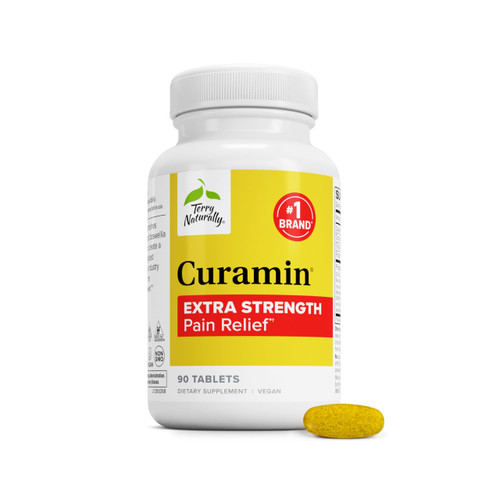 Terry Naturally Curamin Extra Strength - Curcumin & Boswellia - Turmeric Supplement - 90 Tablets