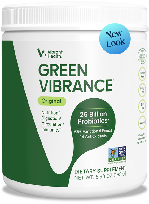 Vibrant Health, Green Vibrance, Vegan Superfood Powder, 15 Servings