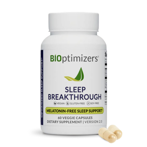BIOptimizers Sleep Breakthrough Capsules - Natural Support Supplement | Calming Relief Aid for Adults | Non-Habit Forming | 60 Capsules
