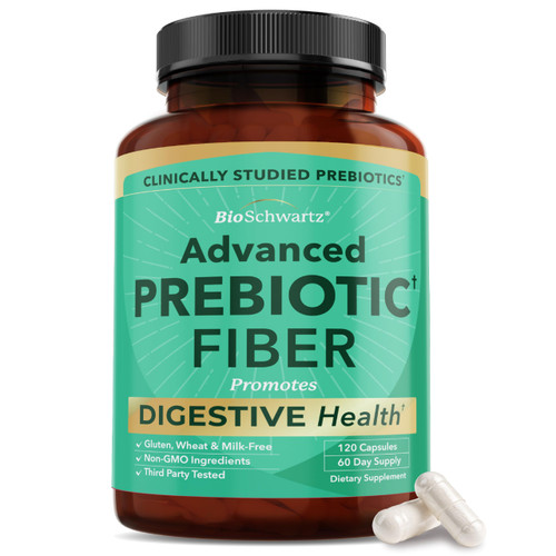 Advanced Prebiotics for Digestive Health - Fast Acting Gut Health Supplement with Clinically Validated Prebiotics for Women & Men for Healthy Gut Flora Bloating & Immune Support - 2 Month Supply