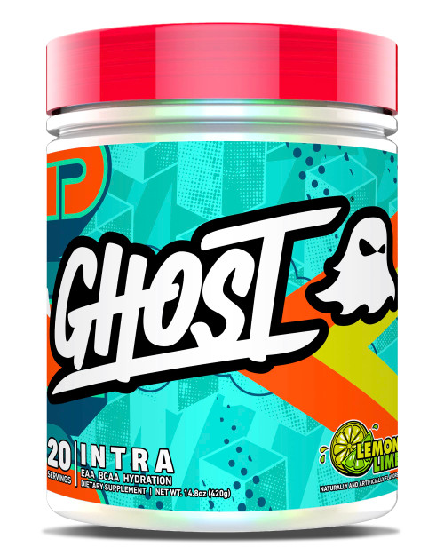 GHOST Intra Workout Powder, Lemon Lime - BCAAs, & EAAs, Nootropics & Hydration - Essential & Branch Chain Amino Acids Supports Muscle Recovery, Energy & Focus - Pre, Intra & Post Workout Powders