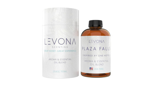 Levona Scent Essential Oil - Fresh Aroma for Home, Office, Hotel & Spa, Perfect in Humidifiers and Diffusers, Luxury Fragrance, with Cucumber Water, Orange, Melon Notes - 700ml/ 23 fl oz, Plaza Falls
