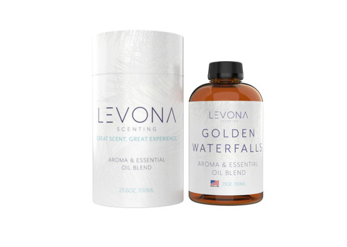 Levona Scent Pure Essential Oils for Diffusers for Home, Hotel & Office - Golden Waterfalls Essential Oils for Diffuser Oil and Humidifiers - Home Luxury Scents - Scented Fragrance Oil Blends - 700 ml