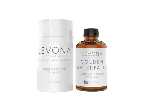 Levona Scent Pure Essential Oils for Diffusers for Home, Hotel & Office - Golden Waterfalls Essential Oils for Diffuser Oil and Humidifiers - Home Luxury Scents - Scented Fragrance Oil Blends