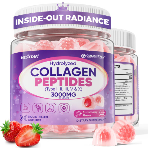 2 Pack Collagen Gummies for Women & Men 3000mg, Hydrolyzed Collagen Peptides with Antioxidant Blend & Digestive Enzymes, Multi Collagen (Type I,II,III,V,X) for Anti-Aging, Hair, Skin, Nails,Sugar Free