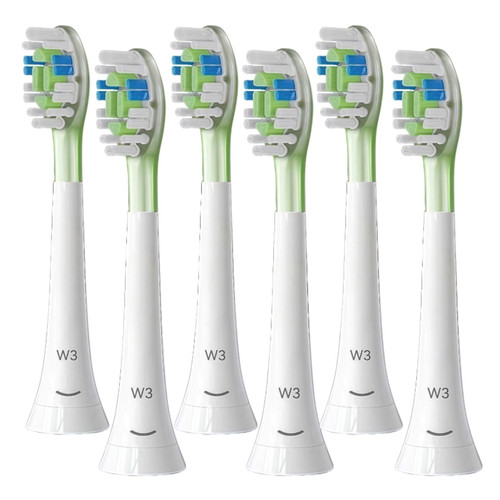 Electric Toothbrush Replaces Toothbrush Head. Compatible for Philips HX9054/65 W3 HX3/6/9 Series Electric Toothbrushes(W3-6PCS)
