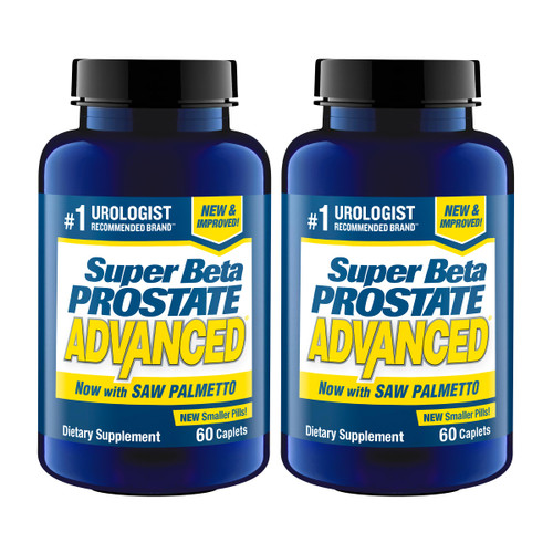 SUPER BETA PROSTATE Advanced with Saw Palmetto - Prostate Health Supplements for Men, Bladder & Urinary Support with Beta-sitosterol, Reishi, Saw Palmetto, Vitamin D, Zinc Oxide, Selenium - 120 Count