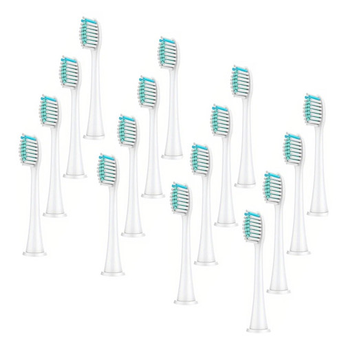 Electric Toothbrush Head, Replaceable Sonic Electric Toothbrush Head, Suitable for Electric Replaceable Brush(White 16pc)