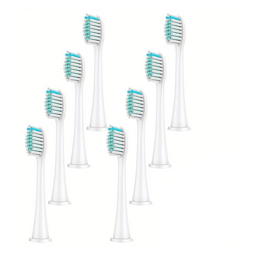 Electric Toothbrush Head, Replaceable Sonic Electric Toothbrush Head, Suitable for Electric Replaceable Brush(White 8pc)