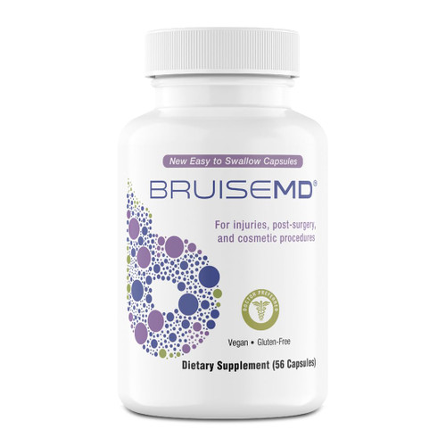 BruiseMD Bromelain 500mg 2,400GDU/g Supplement with Zinc and Vitamin C for Swelling, Inflammation, and Discoloration, Easy to Swallow Capsules (14-Day Supply) - Advanced Formula