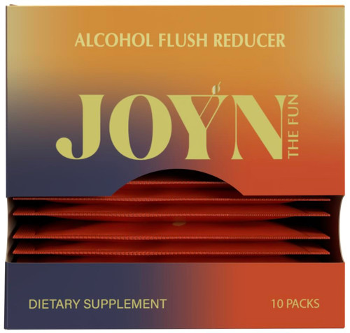 JOYN Supplement for Alcohol Flush Prevention, Detox, Liver Support, Asian Glow Relief | Feel Better Before & After Drinking | Vitamin with DHM, Milk Thistle, Glutathione, Vitamin B12 | 10 Servings
