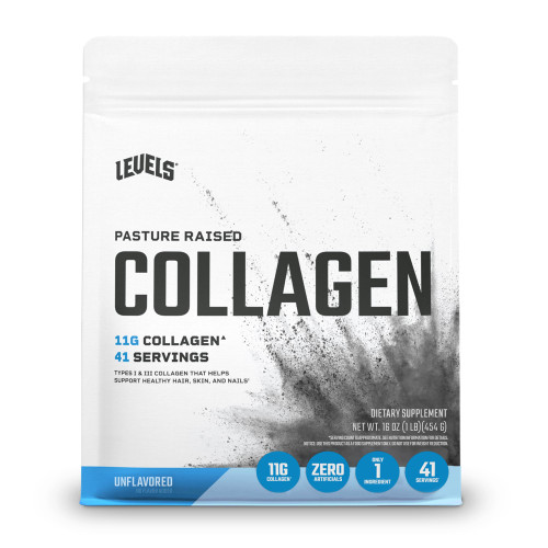Levels Collagen Peptides, No Artificial Ingredients, 11G of Collagen, Unflavored, 1LB