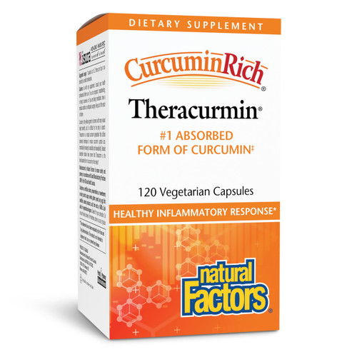 Natural Factors, CurcuminRich Theracurmin, 30 mg, Formulated for Superior Absorption, 120 Count (Pack of 1)