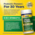 Renew Life Probiotic Adult 50 Plus Probiotic Capsules, Daily Supplement Supports Urinary, Digestive and Immune Health, L. Rhamnosus GG, Dairy, Soy and gluten-free, 30 Billion CFU, 60 Count