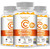 Vemluta 3 Packs Liposomal Vitamin C 2000mg Gummies Complex Rose Hips with D3 5000IU,Elderberry Echinacea,Iron & Zinc for Adults Kids Immune,Antioxidant & Collagen Support,Orange Flavor, 180Count