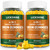 lickshine 2 Pack Vegan 100MG Iron Supplement Gummies for Women & Men - with Vitamin C, A, B for Adults & Kids - Energy Support for Iron Deficiency, Anemia - Pineapple Flavor (120 Ct)