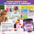 (2 Pack) Magnesium Glycinate Gummies for Kids & Adults, Sugar Free Magnesium Glycinate 400/200mg Supplement with Chamomile, Lavender, L-Theanine & GABA, B6, D3 & K2 for Relax, Brain, Immune Support
