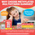 Kids Multivitamin Gummies + Calcium, Probiotics, Vitamin D3, C, Methylated B12 & Methylfolate, B6, A, K2, E, Zinc, Prebiotics for Children Ages 4+, Clean & Sugar Free, for Nutritional Support, 120 Cts