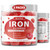 Iron Supplement for Women Teen Girls, Ferrous Gluconate 324 mg, Iron Gummies with Vitamin C, A, B, Folate, Copper, Zinc, Energy & Blood Support, Immune Health, Sugar Free 120 Gummies