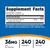 Nutricost Chelated Iron, As Ferrochel, 36mg, 240 Capsules (3 Bottles)